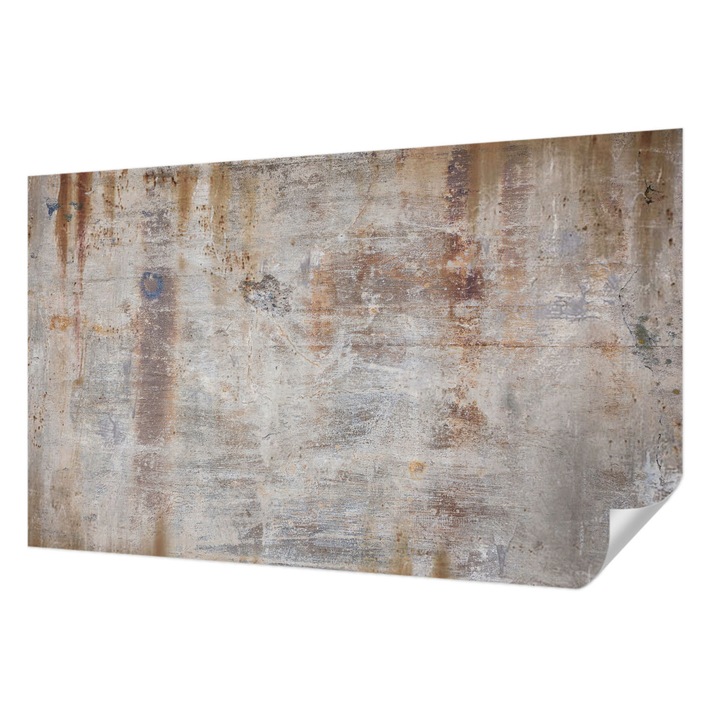 Öntapadós Tapéta Fali Dekoráció, Wallfluent, Nyers felület, Szürke, 416 x 254 cm, Klasszikus, Könnyen Felszerelhető, 010170060070000019884