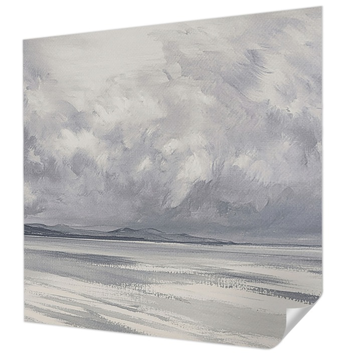 Öntapadós Tapéta Fali Dekoráció, Wallfluent, Vihar a horizonton, Szürke, 250 x 250 cm, Dekoráció, Falra, 010170060030000285177