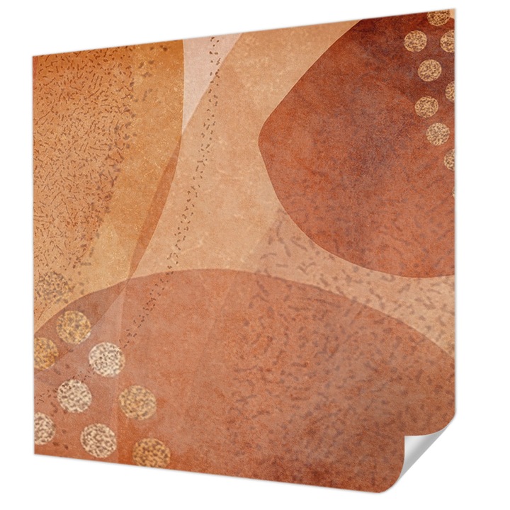 Öntapadós Tapéta Falra, Wallfluent, Földes kompozíciók, Barna, 250 x 250 cm, Klasszikus, Könnyen Felszerelhető, 010170060030000284914