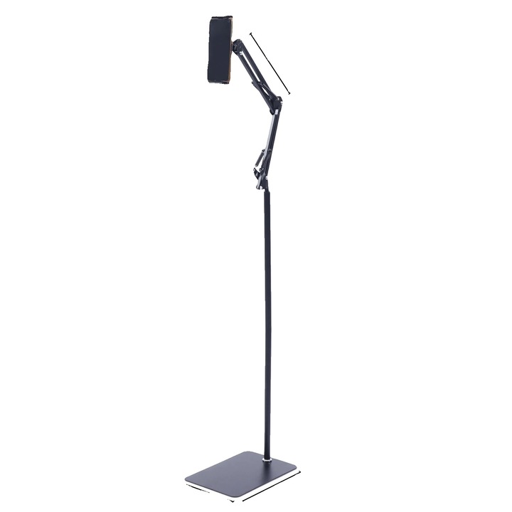 Suport tableta, 360° rotire, inaltime ajustabila, negru