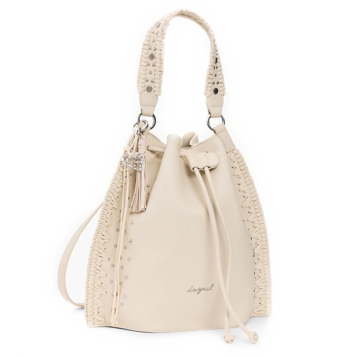 Női hátizsák és táska, Desigual, Gallium Harlan sorozat, Nyers bézs