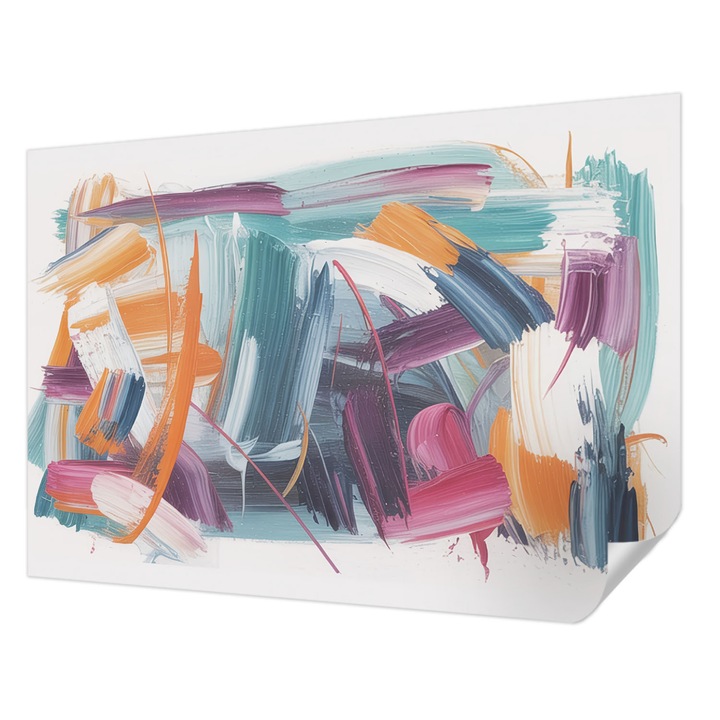 Fali Fotótapéta Autodeziv, Wallfluent, Miscari energice, Gri, 208 x 146 cm, Adeziv Puternic, Usor De Montat Si Rezistent, 010170060950000284788