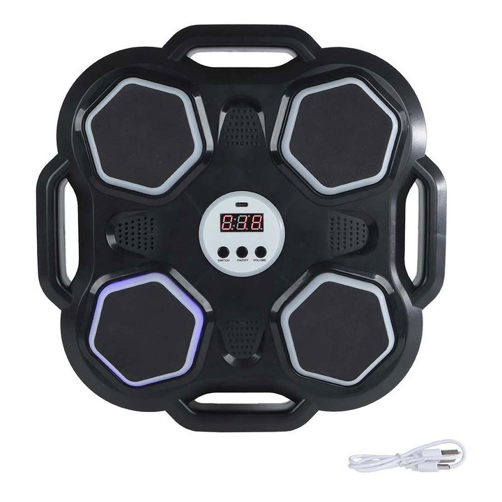 Boxoló játék hangokkal és fényekkel, Gametime, 30 cm, fekete