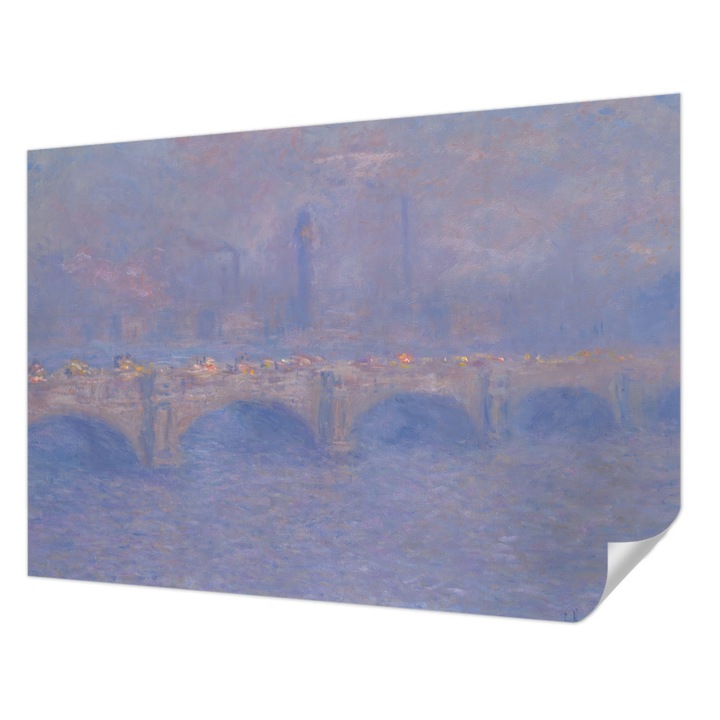 Tapet Autodeziv De Perete, Wallfluent, Podul Albastru, Albastru, 208 x 146 cm, Pentru Interior, Usor De Curatat, 010170060950000285362