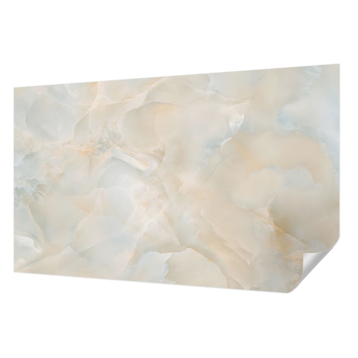 Öntapadós Fotótapéta Falra, Wallfluent, Finom absztrakció, Fehér, 416 x 254 cm, Előszobába, Hálószobába, 010170060070000282606