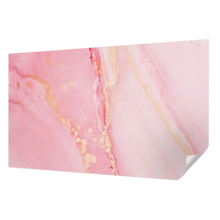 Öntapadós Dekor Tapéta, Wallfluent, Pasztell absztrakció, Rózsaszín, 416 x 254 cm, Nappaliba, Konyhába, 010170060070000282617