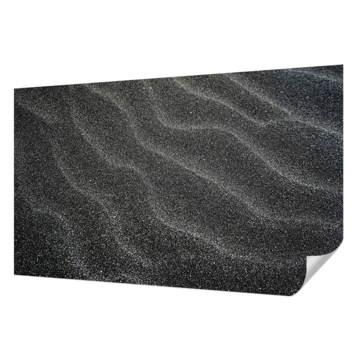 Öntapadós Tapéta Fali Dekoráció, Wallfluent, Homokhullámok, Fekete, 416 x 254 cm, Dekoráció, Falra, 010170060070000282635