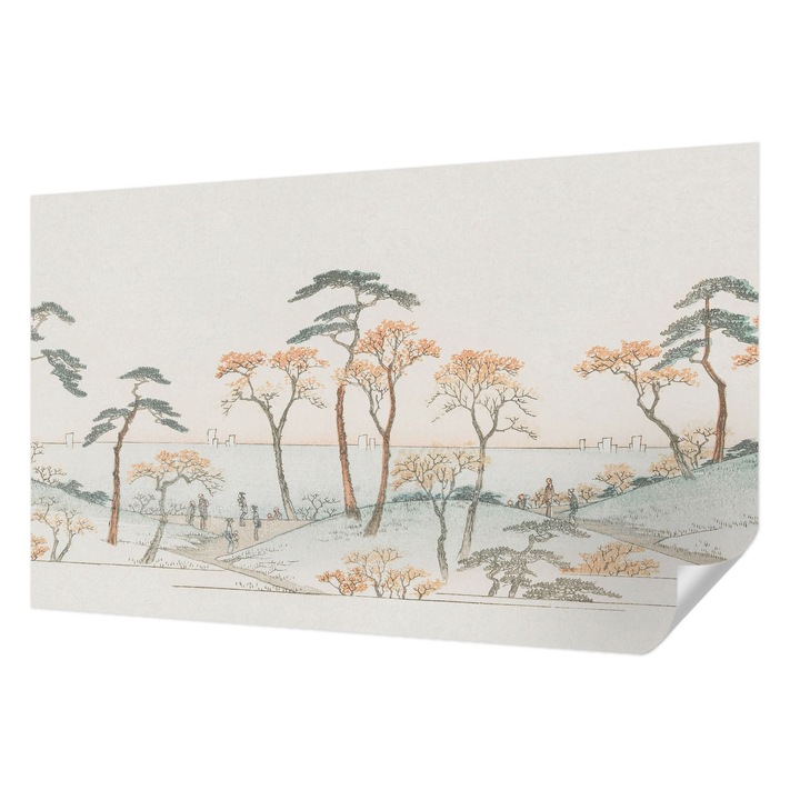 Öntapadós Dekor Tapéta, Wallfluent, Békés táj, Fehér, 416 x 254 cm, Fali Dekoráció, Nedvesség- És Foltálló, 010170060070000282718
