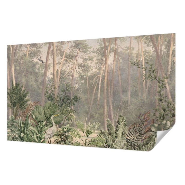 Öntapadós Dekor Tapéta, Wallfluent, Természetes harmónia, Szürke, 416 x 254 cm, Modern Dizájn, Könnyen Felszerelhető És Tisztítható, 010170060070000282767