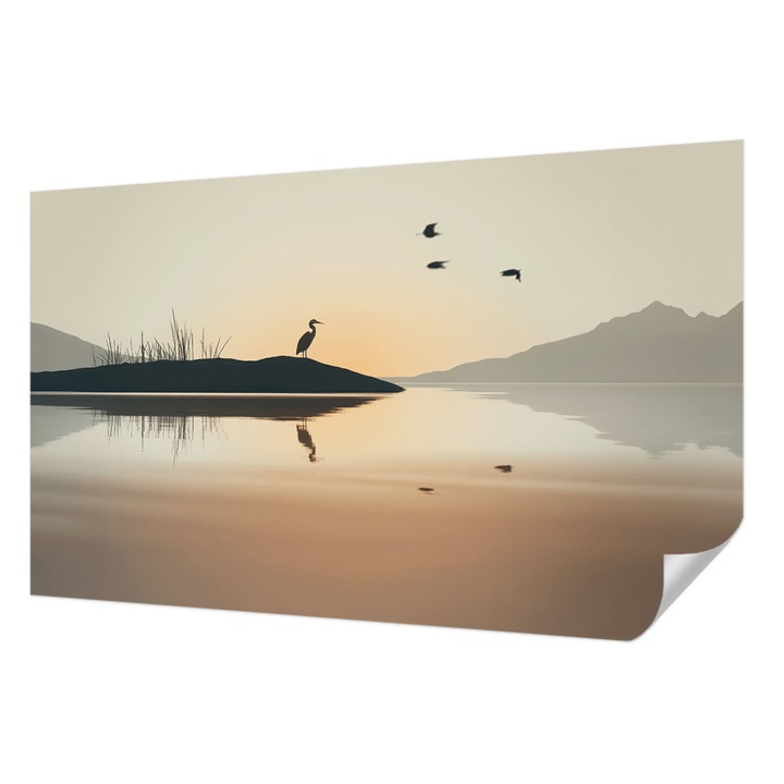 Öntapadós Tapéta Fali Dekoráció, Wallfluent, Reggeli csend, Fehér, 416 x 254 cm, Modern Dizájn, Nedvesség- És Foltálló, 010170060070000284752