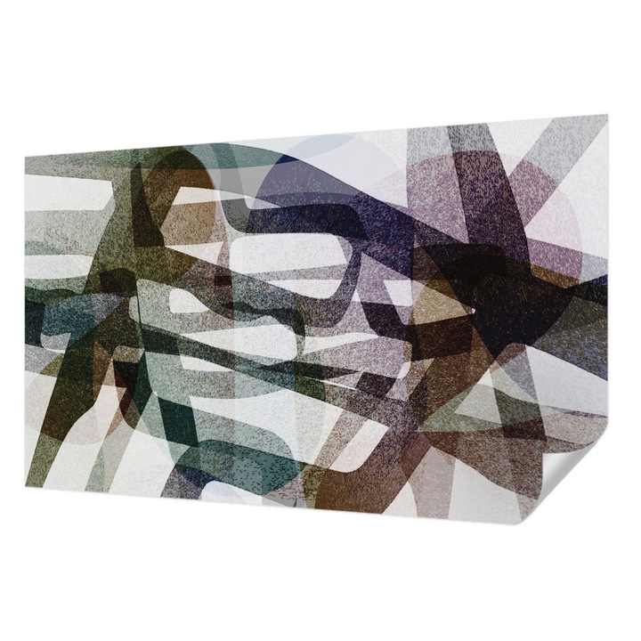 Öntapadós Tapéta Fali Dekoráció, Wallfluent, Színes íjak, Fekete, 416 x 254 cm, Klasszikus, Könnyen Felszerelhető, 010170060070000284784