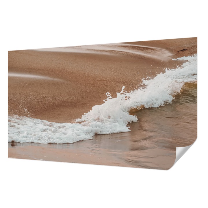 Öntapadós Dekor Tapéta, Wallfluent, Parti szél, Fehér, 416 x 254 cm, Erős Ragasztó, Modern Belsőépítészeti Dekoráció, 010170060070000284840