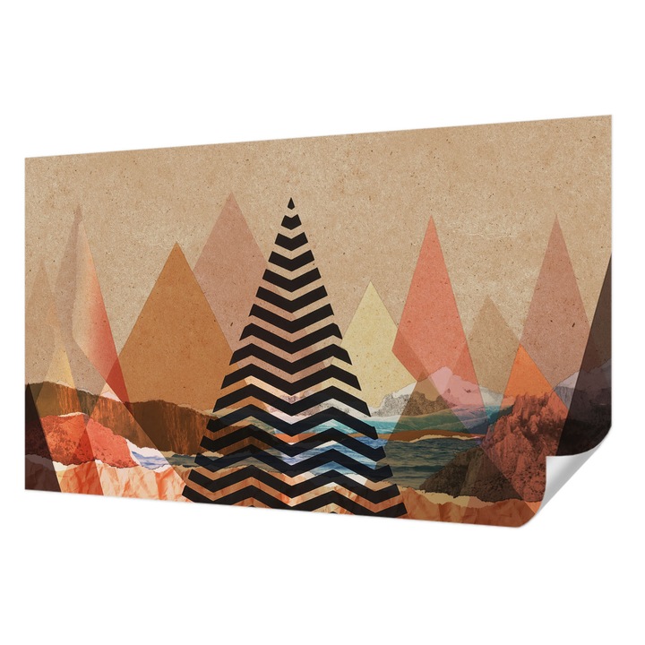 Fali Fotótapéta Autocolant, Wallfluent, Peisaj abstract, Alb, 416 x 254 cm, Decorativ, Usor De Instalat, 010170060070000285035