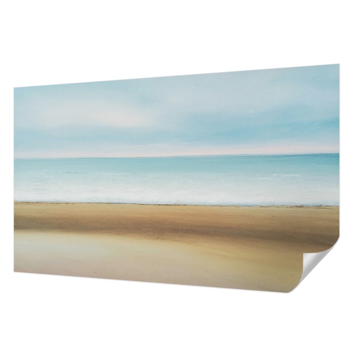 Öntapadós Tapéta Falra, Wallfluent, Tengerparti táj, Kék, 416 x 254 cm, Modern Dizájn, Könnyen Felszerelhető És Tisztítható, 010170060070000285046