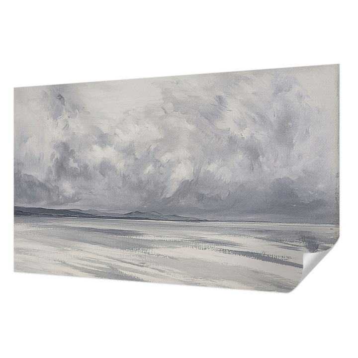 Öntapadós Tapéta Fali Dekoráció, Wallfluent, Vihar a horizonton, Szürke, 416 x 254 cm, Dekoráció, Falra, 010170060070000285177