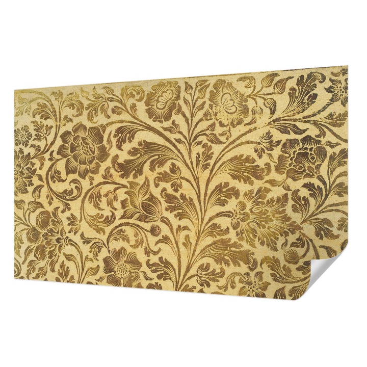 Fali Fotótapéta Autocolant, Wallfluent, Model floral, Galben, 416 x 254 cm, Pentru Sufragerie, Dormitor, 010170060070000285200