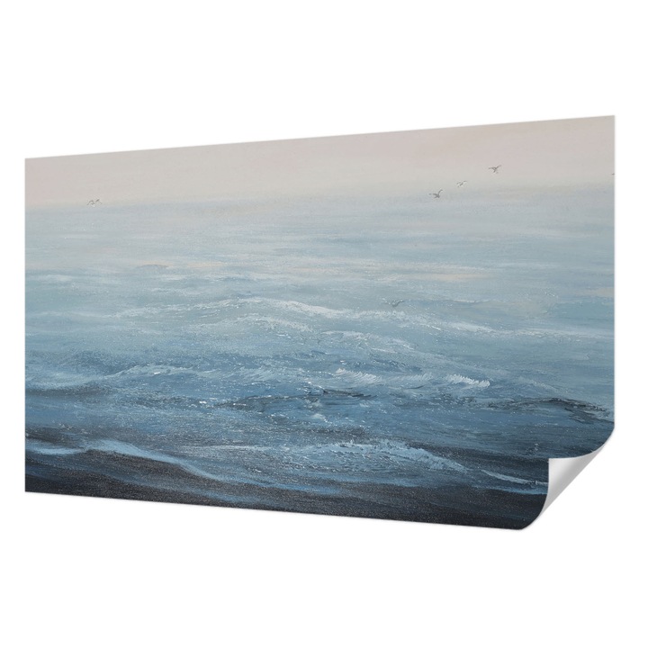 Tapet Autocolant De Perete, Wallfluent, Marea este calma, Albastru, 416 x 254 cm, Pentru Interior, Rezistente La Apa, Umiditate Si Pete, 010170060070000285219