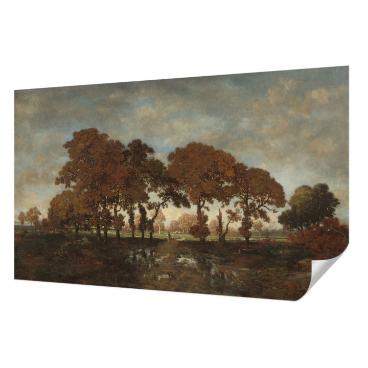 Tapet Autocolant De Perete, Wallfluent, Peisaj idilic, Maro, 416 x 254 cm, Adeziv Puternic, Usor De Montat Si Rezistent, 010170060070000285289