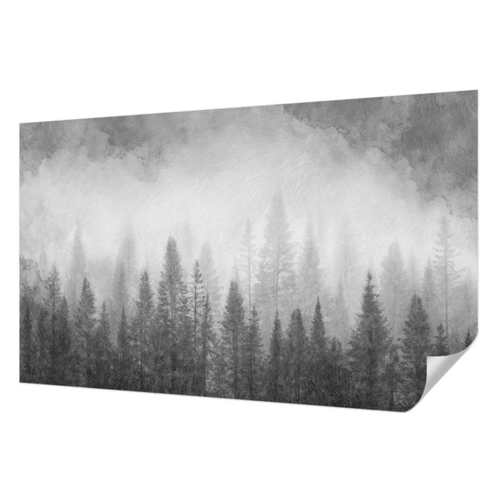 Tapet Autocolant De Perete, Wallfluent, Ceata de padure, Multicolor, 416 x 254 cm, Pentru Interior, Usor De Curatat, 010170060070000285329