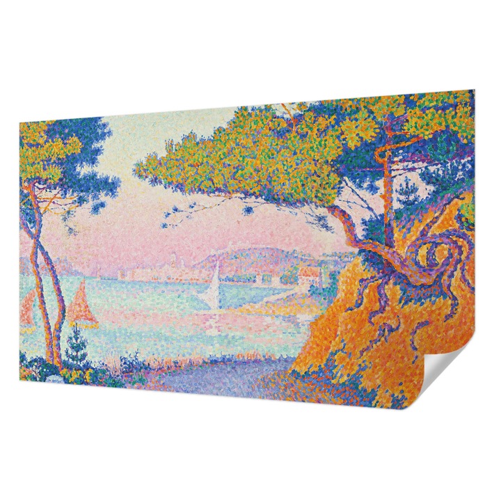 Öntapadós Dekor Tapéta, Wallfluent, Színes táj, Kék, 416 x 254 cm, Modern Dizájn, Könnyen Felszerelhető És Tisztítható, 010170060070000285347