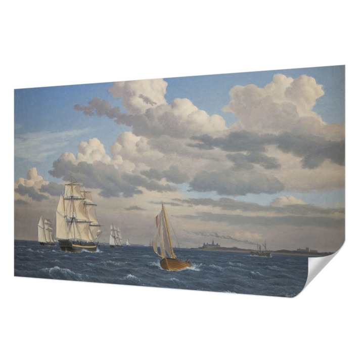 Öntapadós Tapéta Falra, Wallfluent, Tengeri kaland, Szürke, 416 x 254 cm, Modern Dizájn, Könnyen Felszerelhető És Tisztítható, 010170060070000285366