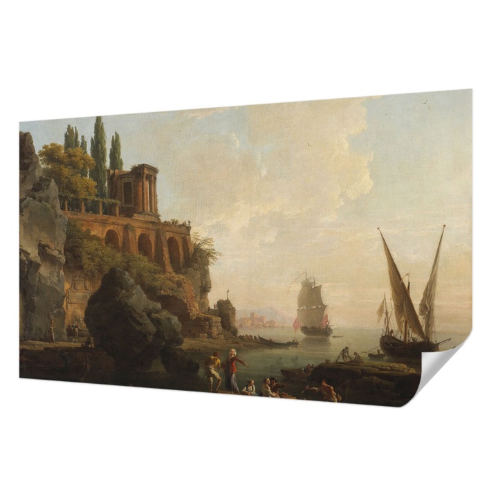 Öntapadós Fotótapéta Falra, Wallfluent, Tengeri táj, Barna, 416 x 254 cm, Fali Dekoráció, Nedvesség- És Foltálló, 010170060070000285407