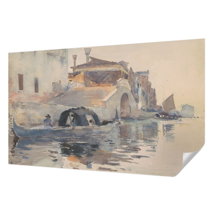 Tapet Textil Autocolant, Wallfluent, Armonie venetiana, Bej, 416 x 254 cm, Pentru Sufragerie, Dormitor, 010170060070000285388