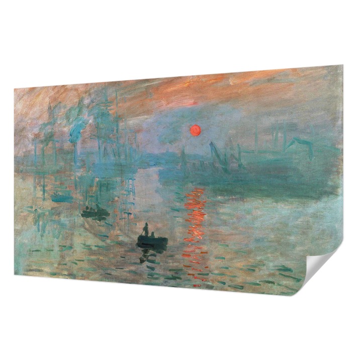 Öntapadós Dekor Tapéta, Wallfluent, Kikötői táj, Kék, 416 x 254 cm, Klasszikus, Könnyen Felszerelhető, 010170060070000285438