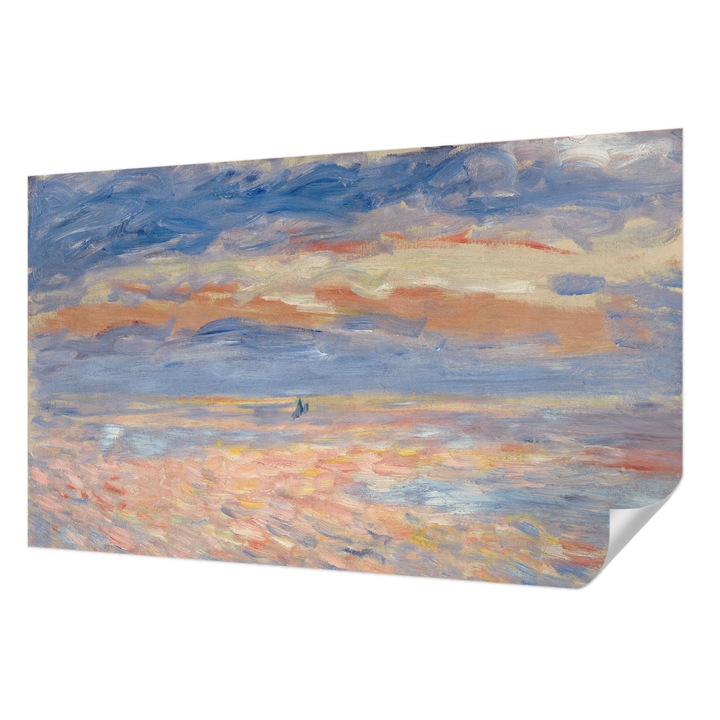 Öntapadós Fotótapéta Falra, Wallfluent, Tengeri tájkép, Kék, 416 x 254 cm, Előszobába, Hálószobába, 010170060070000285527