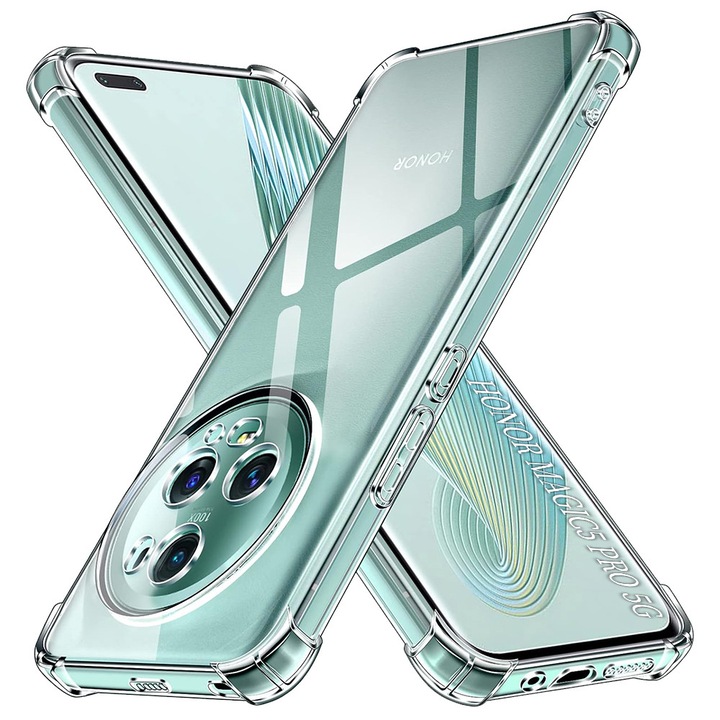 Защитен калъф TIM, TPU, прозрачен, за Honor Magic5 Pro