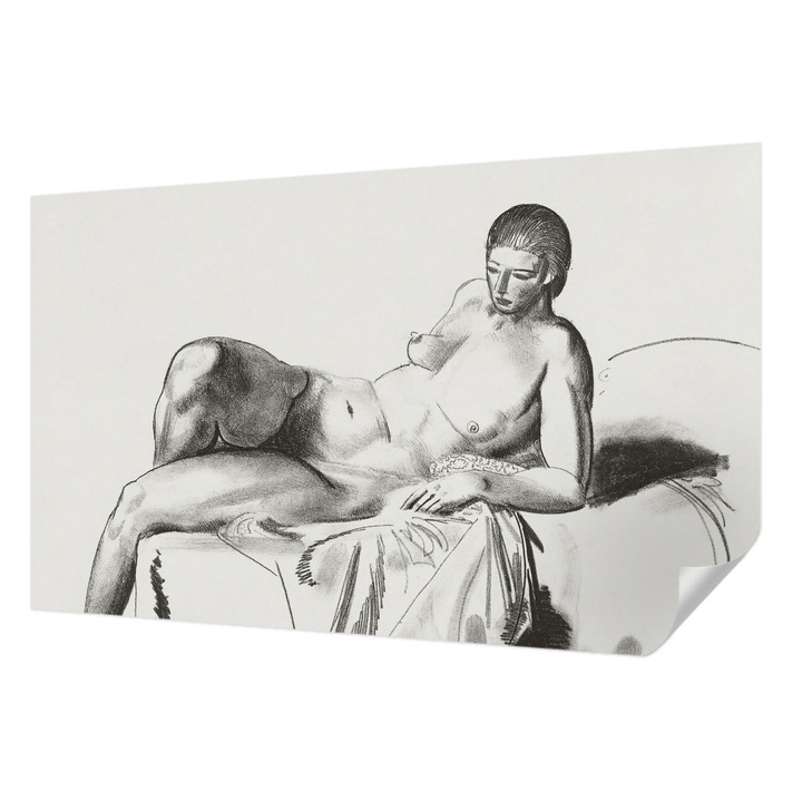 Öntapadós Tapéta Fali Dekoráció, Wallfluent, Művészi akt, Fehér, 416 x 254 cm, Klasszikus, Könnyen Felszerelhető, 010170060070000285574