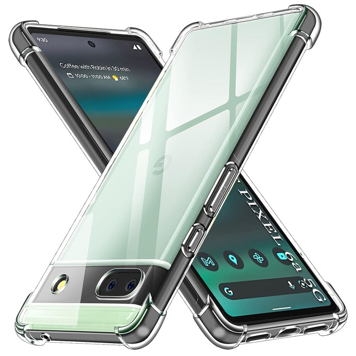 Carcasa de protectie pentru Google Pixel 6a, transparenta