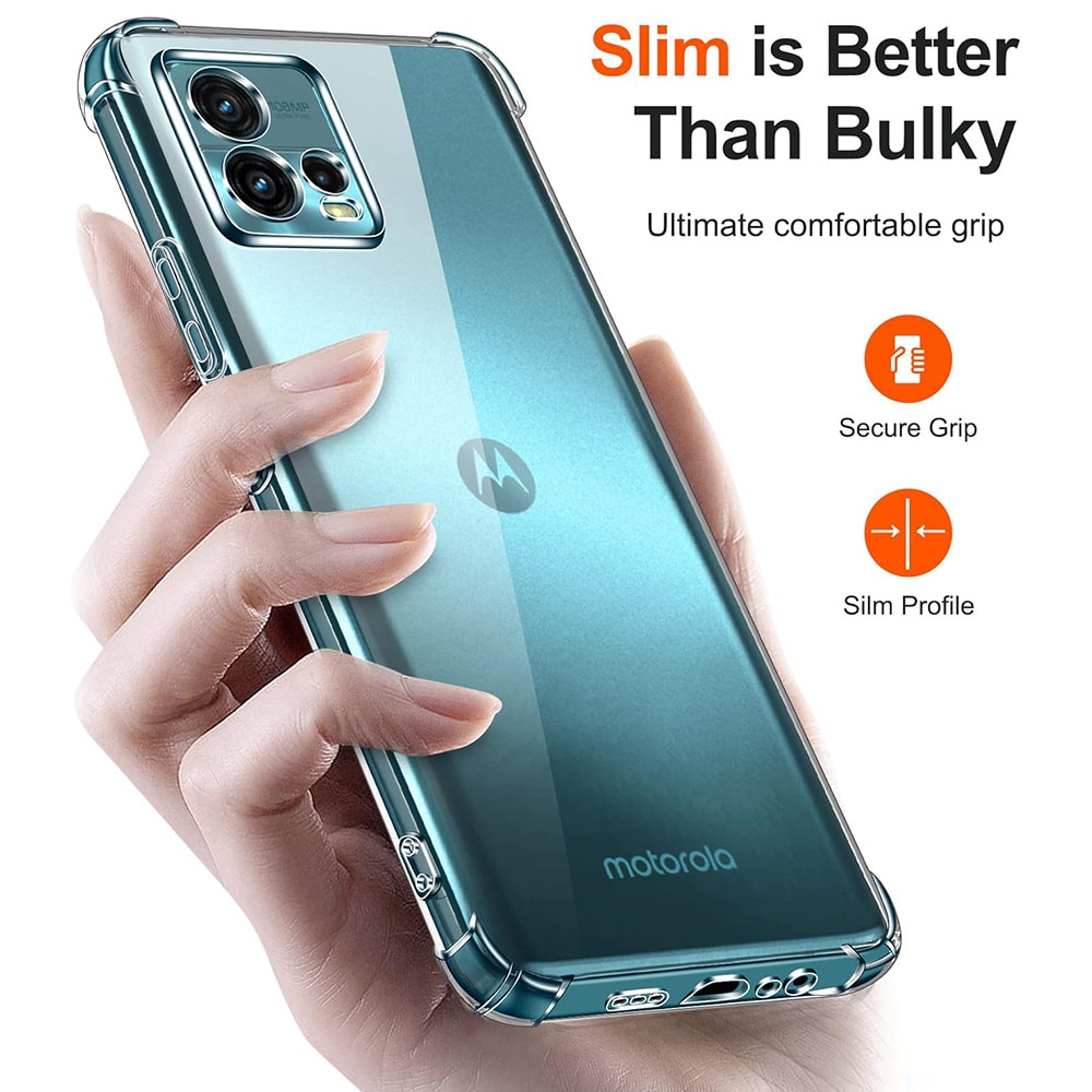 Husa Motorola Moto G72 Asteroid GSM Shockproof Clear Silicone, transparenta