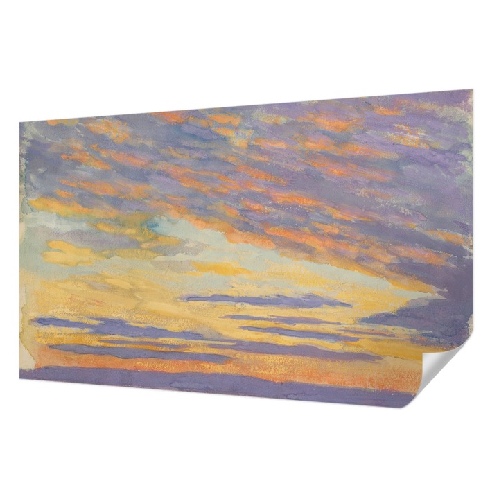 Öntapadós Fotótapéta Falra, Wallfluent, Pasztell égbolt, Lila, 416 x 254 cm, Modern Dizájn, Könnyen Felszerelhető És Tisztítható, 010170060070000285627