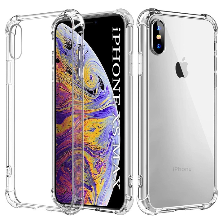Калъф за iPhone XS Max, от TPU, Stef's Cat, Прозрачен цвят