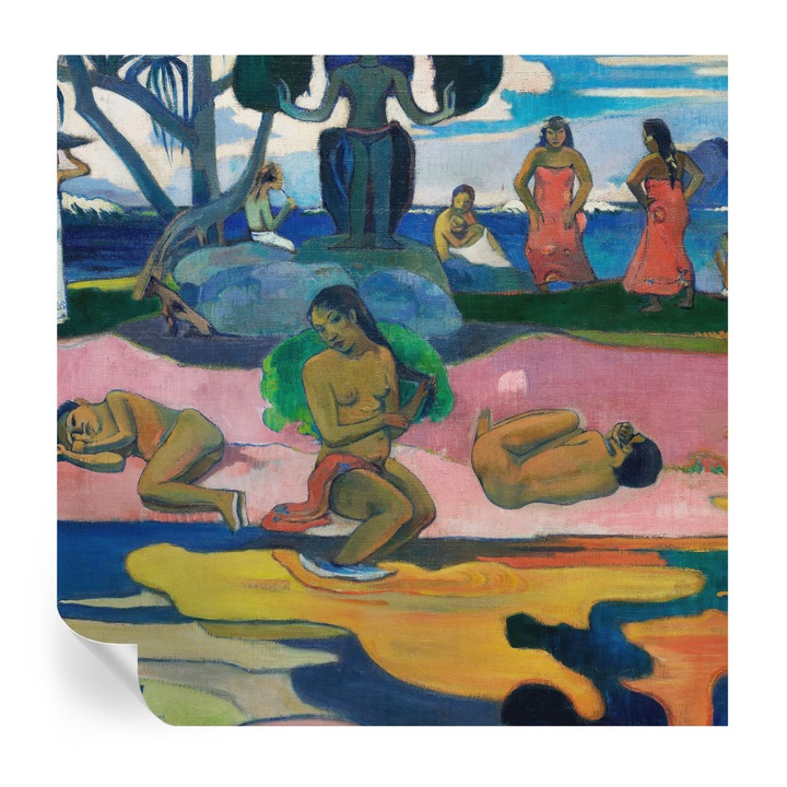 Öntapadós Tapéta Falra, Tulup, Trópusi kiruccanás, Rózsaszín, 250 x 250 cm, Dekoráció, Előszobába, Konyhába, 010170060030000017634