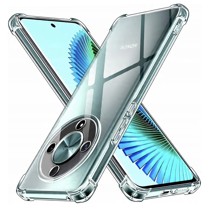 Husa Clear Anti-Soc pentru Honor Magic6 Lite, Protectie Colturi AirBag, Rezisntenta Socuri si Zgarieturi, Design Slim, Transparenta