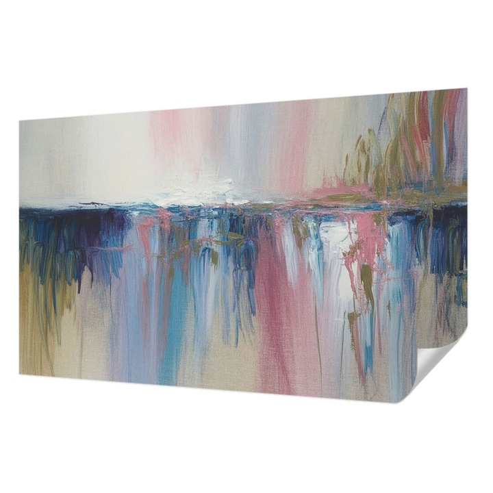 Fali Fotótapéta Autodeziv, Wallfluent, Abstractie colorata, Gri, 416 x 254 cm, Pentru Living, Birou, Hol, 010170060070000284909