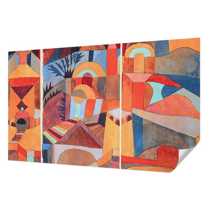 Öntapadós Dekor Tapéta, Wallfluent, Színes mozaik, Narancssárga, 416 x 254 cm, Modern Dizájn, Könnyen Felszerelhető És Tisztítható, 010170060070000285467