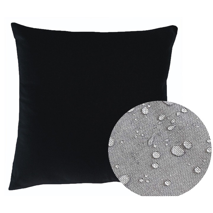 Kam-Pol kerti párna 50x50cm vízálló, fekete, vízálló