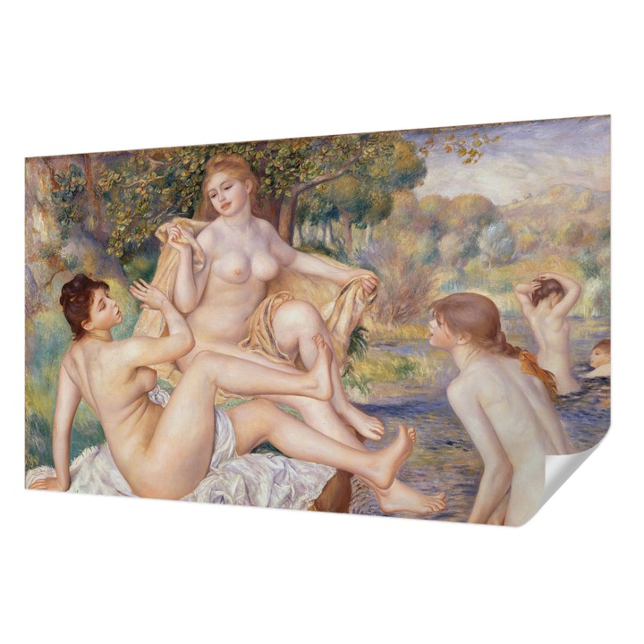 Öntapadós Tapéta Fali Dekoráció, Wallfluent, Pihenő nők, Bézs, 416 x 254 cm, Dekoráció, Falra, 010170060070000285543