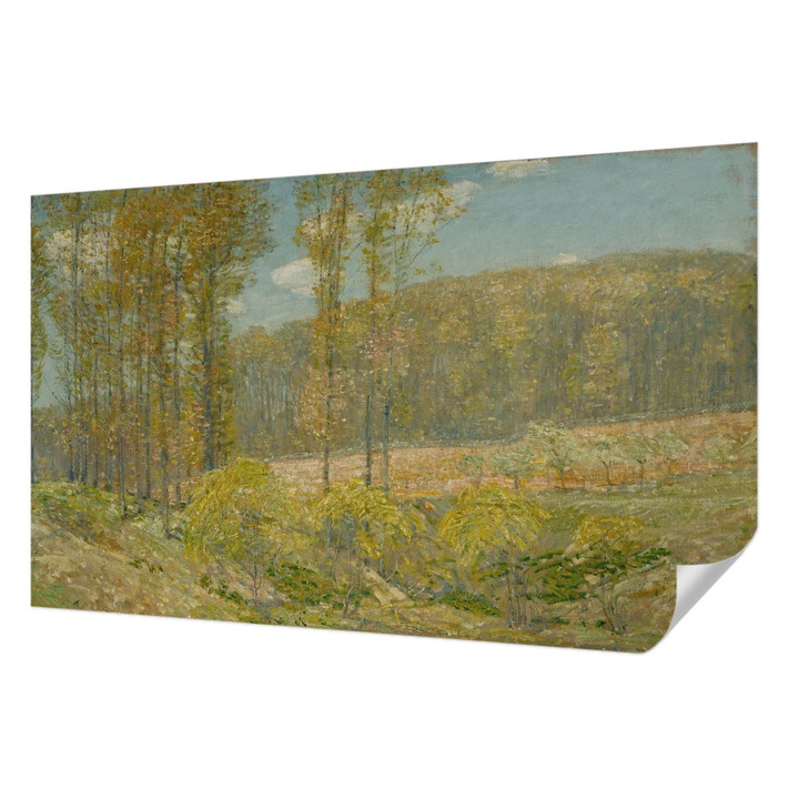 Öntapadós Tapéta Fali Dekoráció, Wallfluent, Erdő táj, Zöld, 416 x 254 cm, Modern Dizájn, Nedvesség- És Foltálló, 010170060070000285536