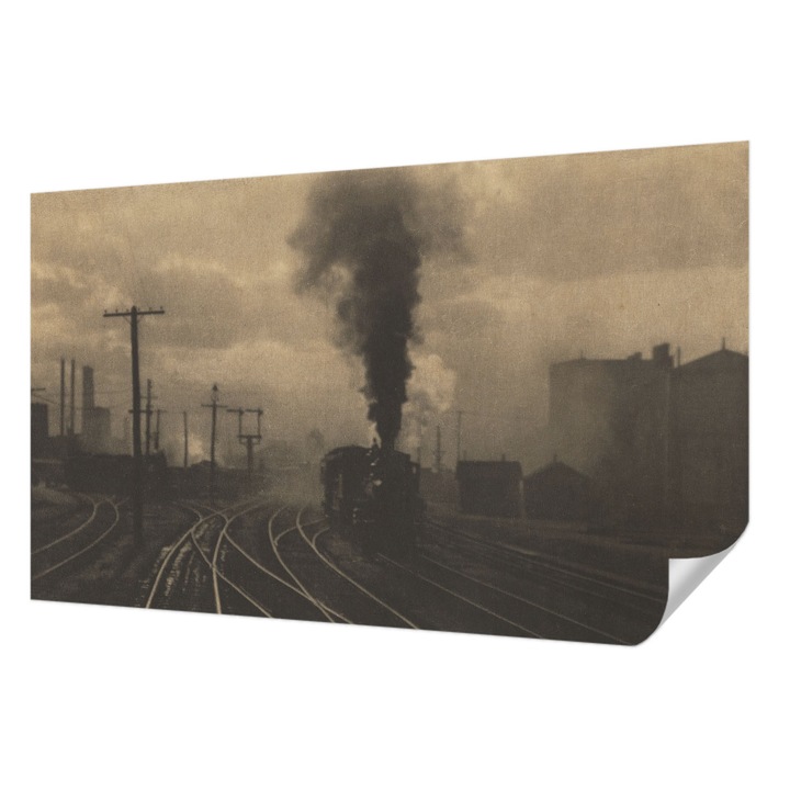 Tapet Autocolant De Perete, Wallfluent, Peisaj industrial, Galben, 416 x 254 cm, Detasabil, Lavabil, 010170060070000285611