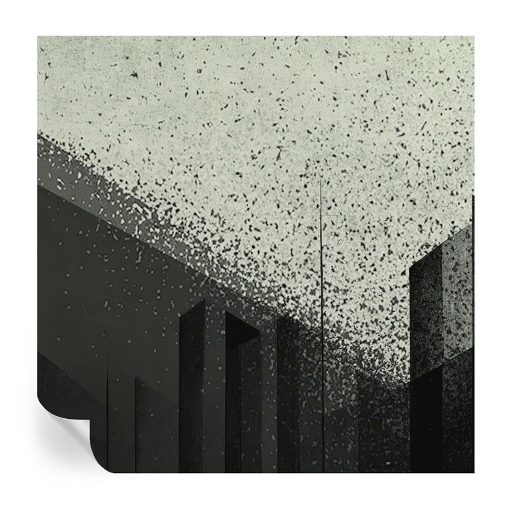 Fali Fotótapéta Autodeziv, Tulup, Geometria orasului, Negru, 250 x 250 cm, Decorativ, Usor De Curatat, 010170060030000285119