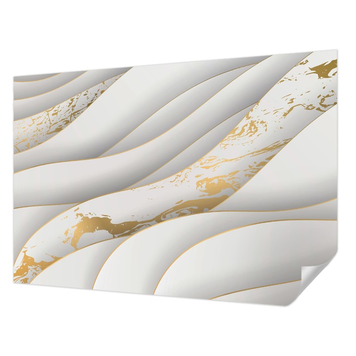 Tapet Autodeziv De Perete, Wallfluent, Modele dinamice, Alb, 152 x 104 cm, Pentru Sufragerie, Dormitor, 010170060180000056565