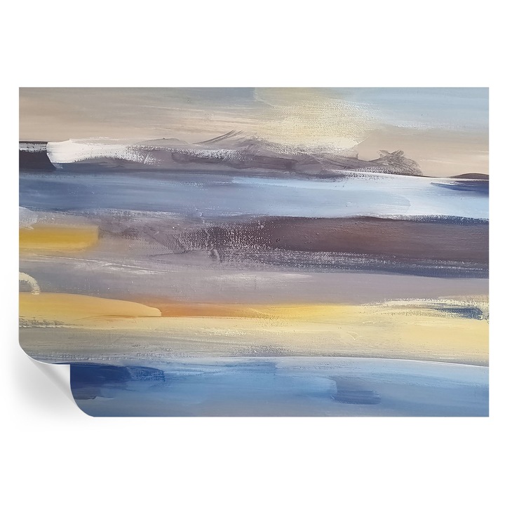 Tapet Autocolant Tulup, Peisaj linistit, Albastru, 208x146cm