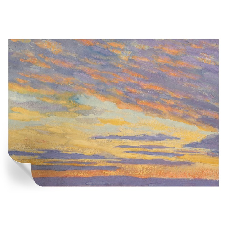 Öntapadós Tapéta Falra, Tulup, Pasztell égbolt, Lila, 312 x 219 cm, Dekoráció, Könnyen Tisztítható, 010170060960000285627