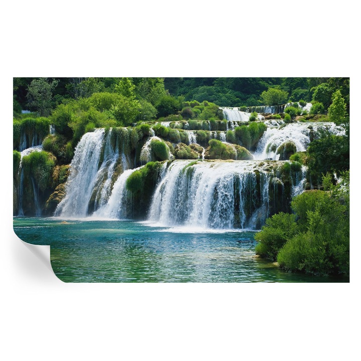 Tapet Autodeziv De Perete, Tulup, Armonie naturala, Verde, 416 x 254 cm, Decorativ, Usor De Montat Si Rezistent, 010170060070000000783