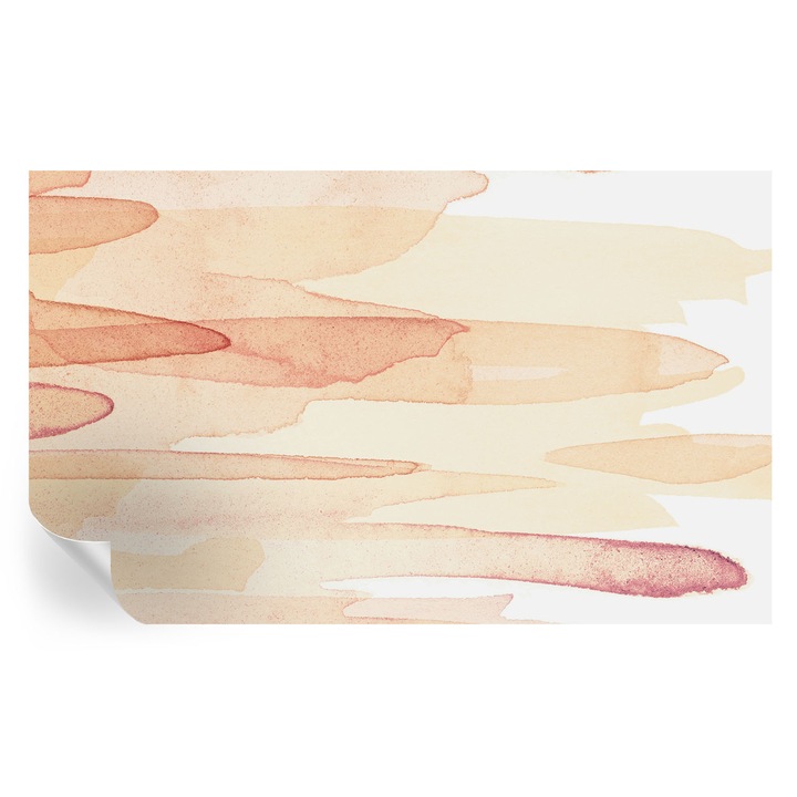 Tapet Textil Autocolant, Tulup, Tuse pastelate, Bej, 416 x 254 cm, Decorativ, Detasabil, 010170060070000012093