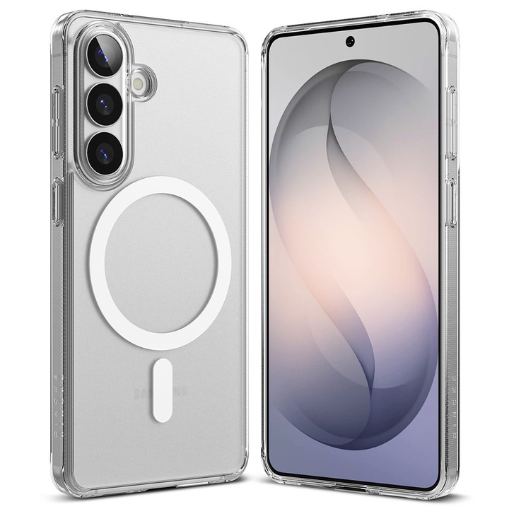 Husă telefon Ringke Fusion MagSafe pentru Samsung Galaxy S26, policarbonat, TPU mat, transparent